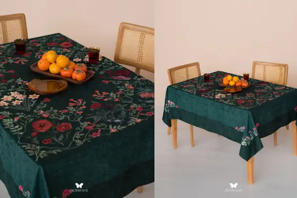 اکسسوری های میز ناهار خوری تزیین میز ناهار خوری با رانر