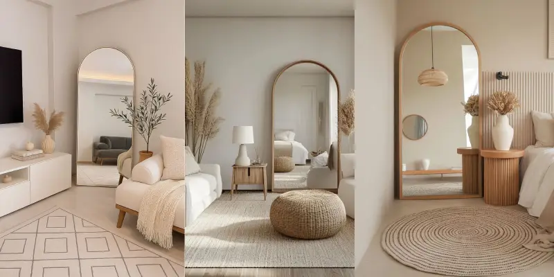 آینه قدی چوبی کلاسیک