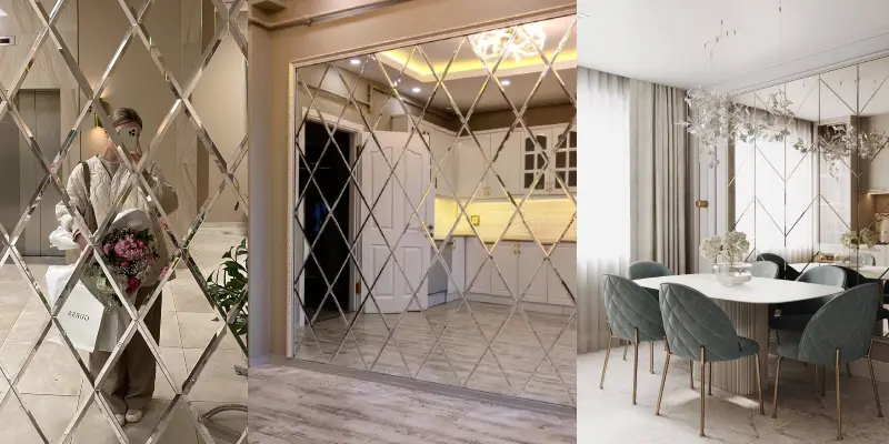 مدل آینه دکوراتیو پازلی